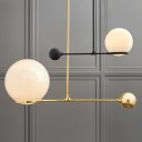 O&G Contrapesso - 8 Globe Led Pendant